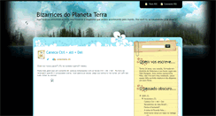 Desktop Screenshot of bizarricesdoplanetaterra.blogspot.com