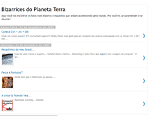 Tablet Screenshot of bizarricesdoplanetaterra.blogspot.com