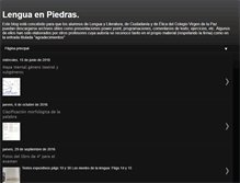 Tablet Screenshot of lenguaenpiedras.blogspot.com