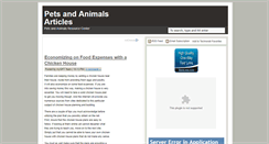 Desktop Screenshot of petsanimalsarticles.blogspot.com