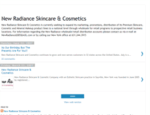 Tablet Screenshot of newradianceskincare.blogspot.com