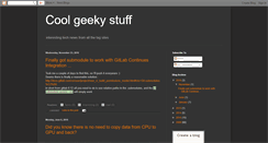 Desktop Screenshot of coolgeekystuff.blogspot.com