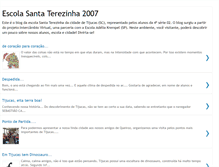Tablet Screenshot of escolasantaterezinha.blogspot.com