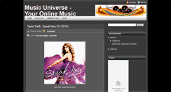Desktop Screenshot of musik-universe.blogspot.com