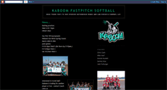 Desktop Screenshot of kaboomfastpitch.blogspot.com