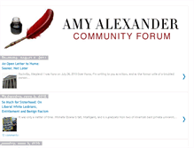 Tablet Screenshot of amyalexanderink.blogspot.com