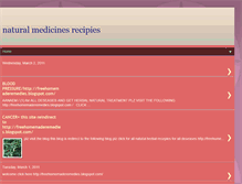 Tablet Screenshot of freenaturalmedicines.blogspot.com