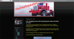 Desktop Screenshot of 18wheelbeauties.blogspot.com