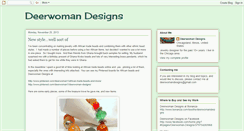 Desktop Screenshot of deerwomandesigns.blogspot.com