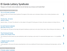 Tablet Screenshot of el-gordo-lottery-syndicate.blogspot.com