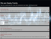 Tablet Screenshot of geekfamilee.blogspot.com