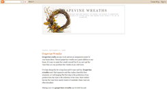 Desktop Screenshot of grapevinewreaths.blogspot.com