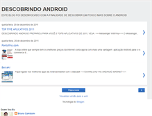 Tablet Screenshot of descobrindoandroid.blogspot.com