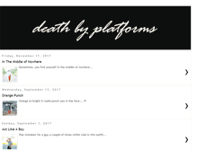 Tablet Screenshot of deathbyplatforms.blogspot.com