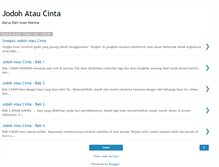 Tablet Screenshot of jodohataucinta.blogspot.com