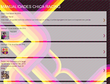 Tablet Screenshot of manualidades-chica-racing.blogspot.com