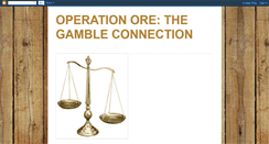 Desktop Screenshot of operationorethegambleconnection.blogspot.com