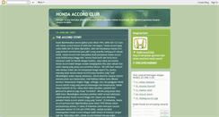Desktop Screenshot of hondaaccordclub.blogspot.com