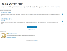 Tablet Screenshot of hondaaccordclub.blogspot.com