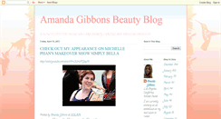 Desktop Screenshot of amandagibbonsbeautyblog.blogspot.com