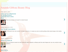 Tablet Screenshot of amandagibbonsbeautyblog.blogspot.com