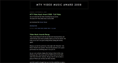 Desktop Screenshot of mtv2008vma.blogspot.com