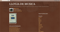 Desktop Screenshot of llotjademusica.blogspot.com