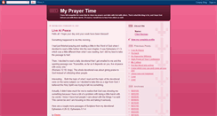 Desktop Screenshot of myprayertime.blogspot.com