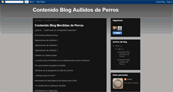 Desktop Screenshot of contenidoaullidosdeperros.blogspot.com