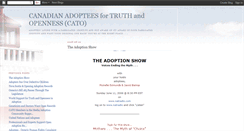 Desktop Screenshot of canadianadopteesfortruth.blogspot.com