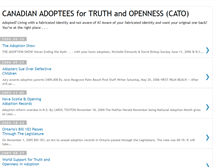 Tablet Screenshot of canadianadopteesfortruth.blogspot.com