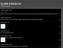 Tablet Screenshot of class4excel2010.blogspot.com