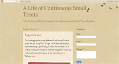 Desktop Screenshot of alifeofcontinuoussmalltreats.blogspot.com