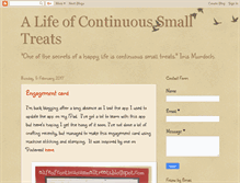 Tablet Screenshot of alifeofcontinuoussmalltreats.blogspot.com