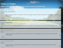 Tablet Screenshot of cleanorgreen.blogspot.com