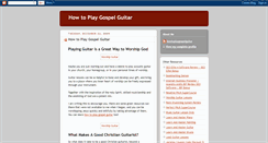 Desktop Screenshot of howtoplaygospelguitar.blogspot.com