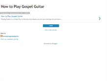 Tablet Screenshot of howtoplaygospelguitar.blogspot.com