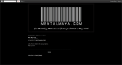 Desktop Screenshot of mentalmaya.blogspot.com