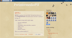 Desktop Screenshot of preintermediopii.blogspot.com