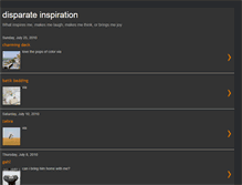 Tablet Screenshot of disparateinspiration.blogspot.com