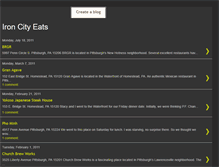 Tablet Screenshot of ironcityeats.blogspot.com