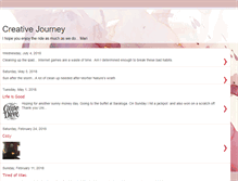 Tablet Screenshot of lifeisacreativejourney.blogspot.com