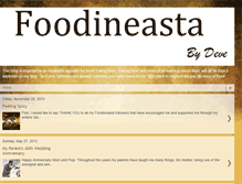 Tablet Screenshot of foodineasta.blogspot.com