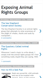 Mobile Screenshot of exposinganimalrightsgroups.blogspot.com