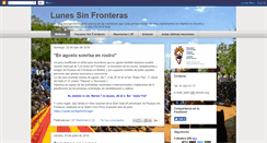 Desktop Screenshot of lunessinfronteras.blogspot.com