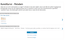 Tablet Screenshot of kunstkurve-potsdam.blogspot.com