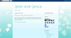 Desktop Screenshot of glamandgrace.blogspot.com