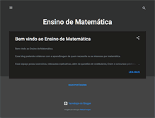 Tablet Screenshot of ensinodematematica.blogspot.com