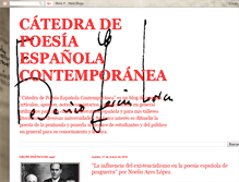 Tablet Screenshot of catedradepoesiaespanolacontemporanea.blogspot.com