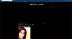 Desktop Screenshot of laetitia-casta-biography.blogspot.com